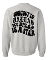 DALLAS STAR CREWNECK (GRY/BLK)