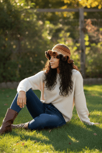 Image 2 of Knitted Floppy Hat