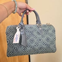 Image 2 of *New & Trending* Denim Speedy 25"