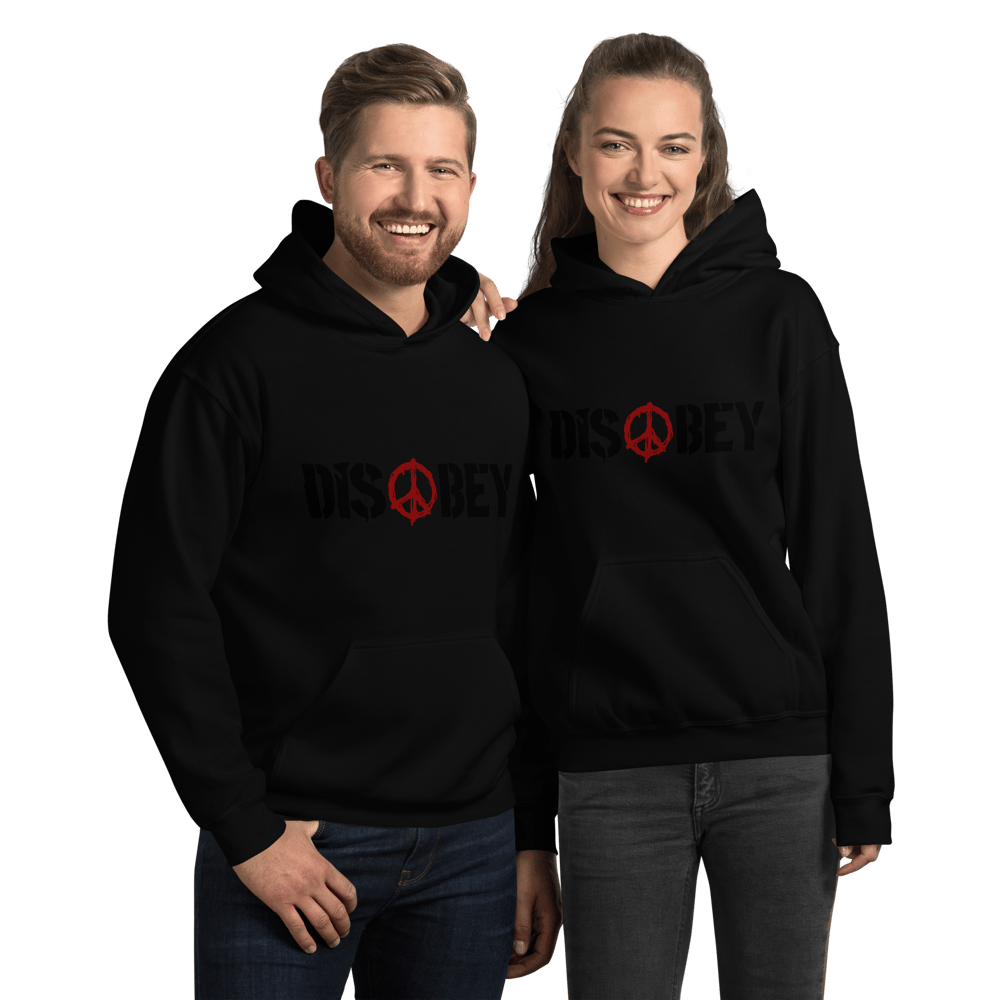 PRINTED DISOBEY LOGO HEAVY HOODIE