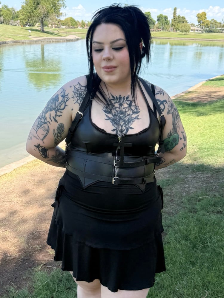 Image of Plus Size Multi Layer Skirt