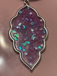 Image 1 of Celestial Leaf Resin Necklace