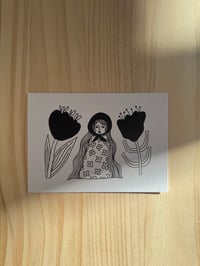 Image 1 of SPRING FLOWER GIRL POSTCARD