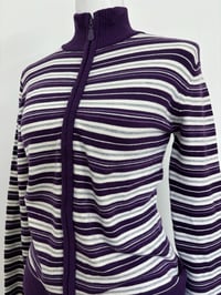 Image 3 of 00s Purple stripes jacket // M 