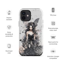 Image 10 of Dark Fairy and Flowers Goth Inspired Mystical Fantasy Tough Case for iPhone®