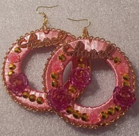 Image 1 of Rosé Garden Royalty Hoops