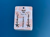 Image 3 of Silver Starfish Earrings 