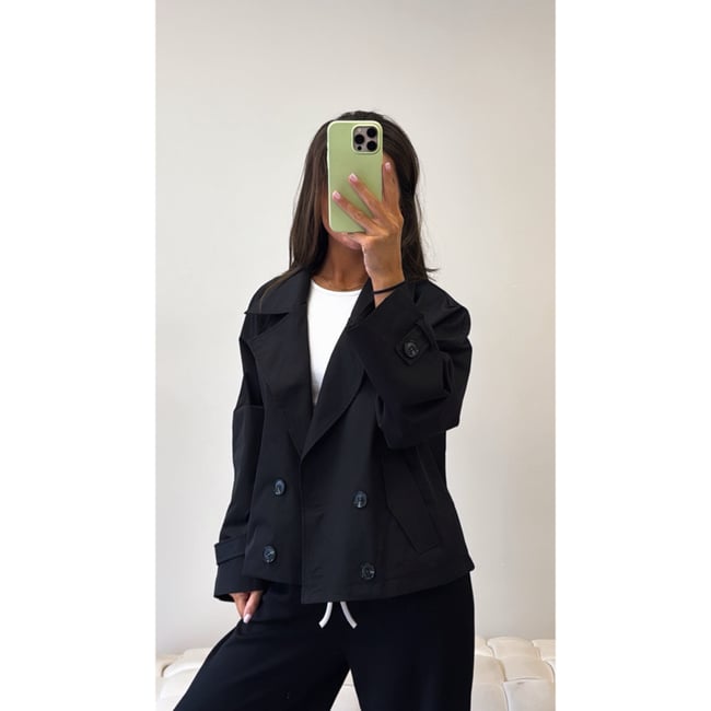 Black Button Jacket 