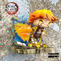 Image 4 of Zenitsu Flaming Thunder God with LED Lights with 6” Custom Box