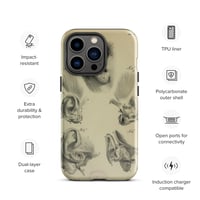 Image 24 of Vintage Book Page Anatomical Illustration Human Ear Tough Case for iPhone®