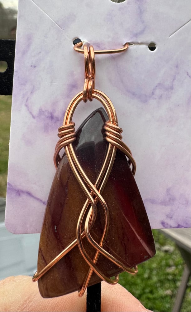Image of Mookite Wire Wrapped Pendant