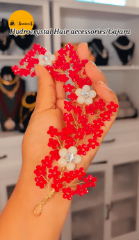 Image 1 of HG-4005-Hydro Crystal Hair Piece