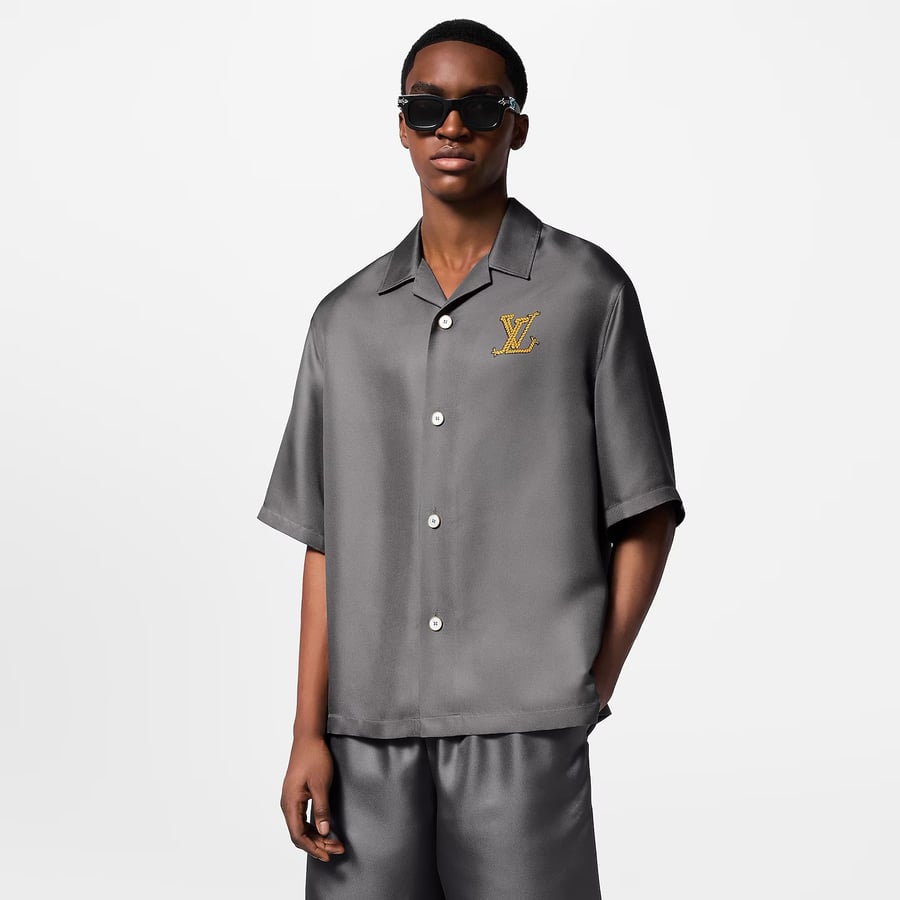 Image of Louis Vuitton SS24 by Pharrell 'Lovers' Button-Up