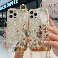 Image 1 of Golden Jelly Leopard Phone Case