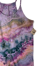 Image 4 of L/XL Cotton Blend Knit Pocket Jumpsuit in Muted Geode Ice Dye