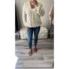 Cream Gold Button Cardigan 