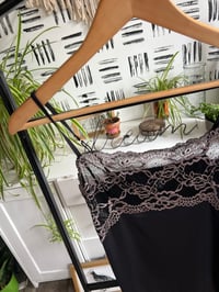 Image 2 of black Lace tank 