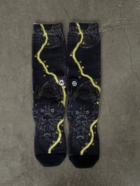 Image 1 of KOKURA HORIMATSU 小倉彫まつ THUNDER DRAGON SOCKS