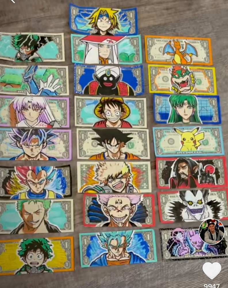 Image of Custom painted Dollar Art!