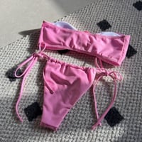 Image 6 of 3D Rose Bandeau Bikini