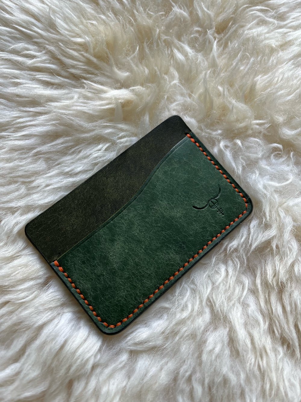 Image of Olive/Emerald Pueblo Horizontal Cardholder 