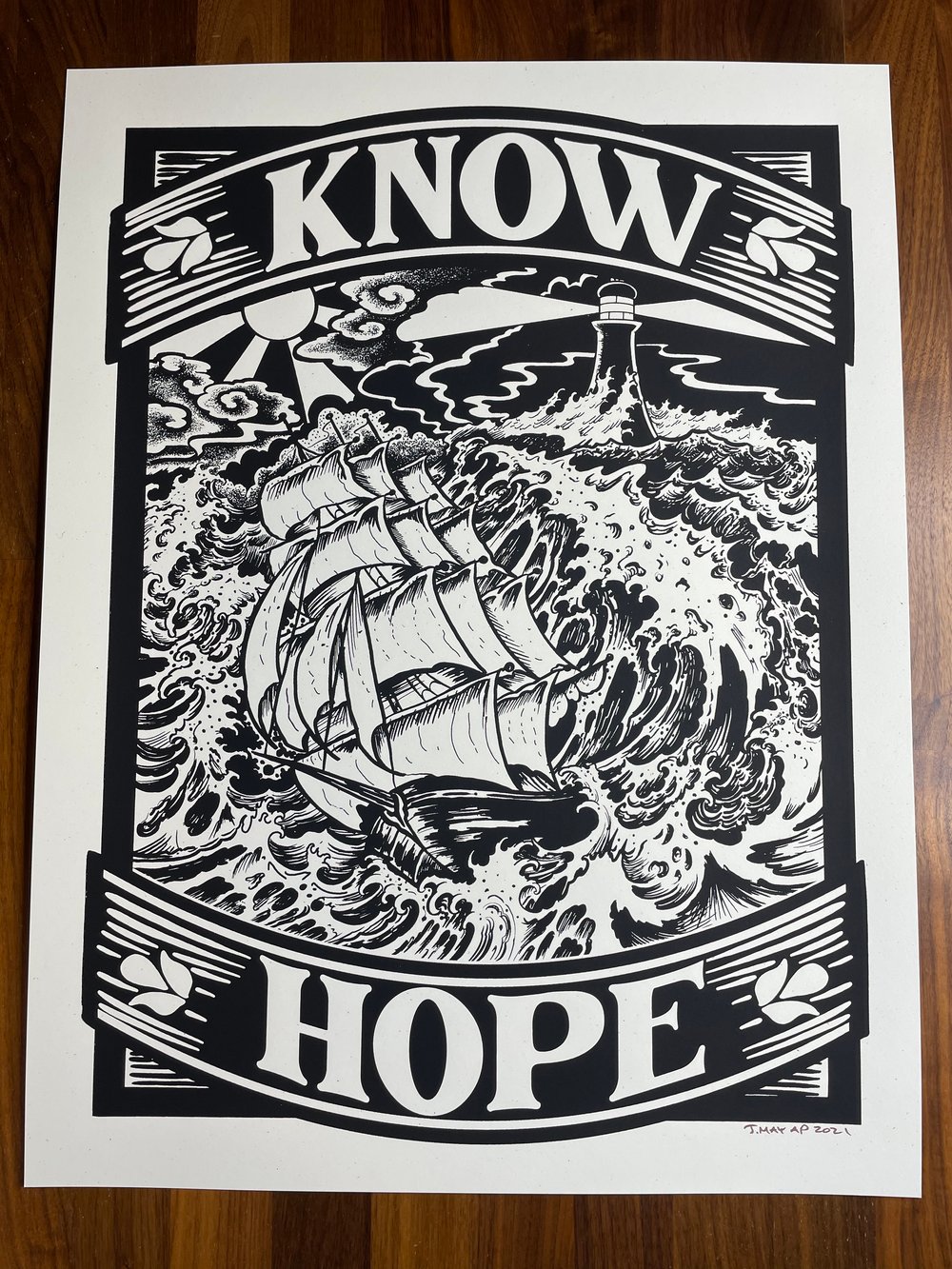 KNOW HOPE Limited Edition Silkscreen Print 