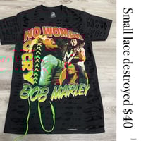 Small Bob Marley lace destroyed 