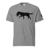 Image 4 of OWG - Black Lab with left sleeve brand unisex garment-dyed heavyweight t-shirt