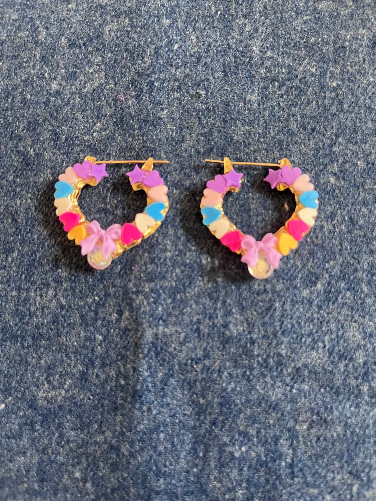 Image of Junk charm earrings 