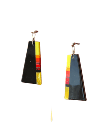 Image 1 of Past Midnight Inlay Earrings 