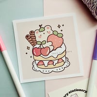 Image 1 of Cake Bear Art Print