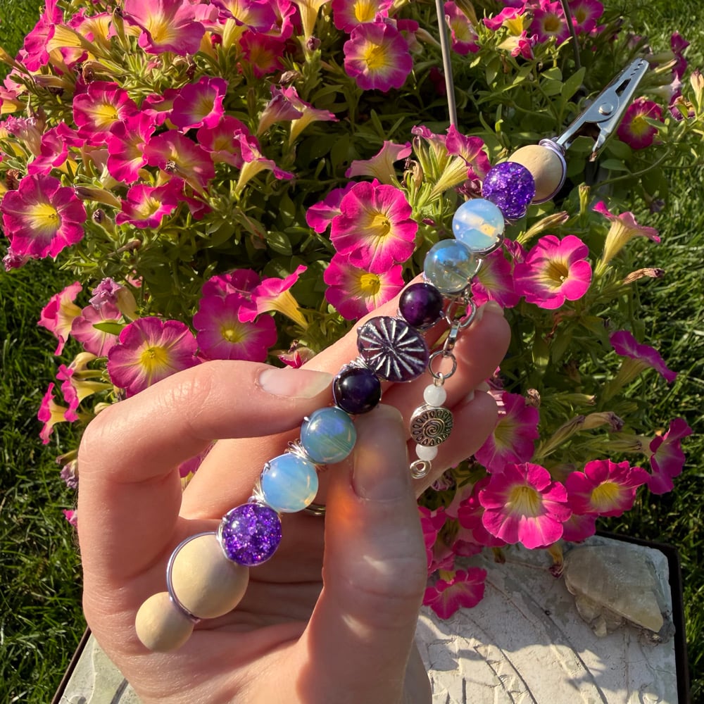 Image of purple burst roach clip