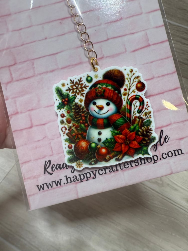 Image of Ready-To-Bead Dangle  -  Snowman