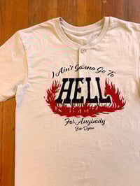 Image 2 of Trouble no more quarter button Sz S-XL