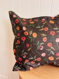 Image 2 of Cotton/Linen Zinny Cushion Cover