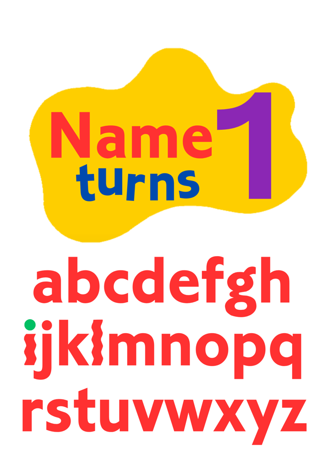 PERSONALISED Wiggly Logo