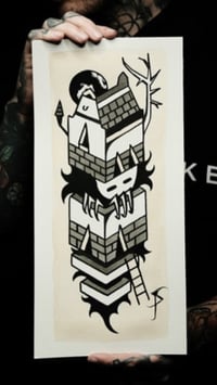 Image 1 of ‚Fürchtenichts‘ original watercolor painting 