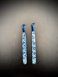 Image 1 of Blue Monarch Tweezers
