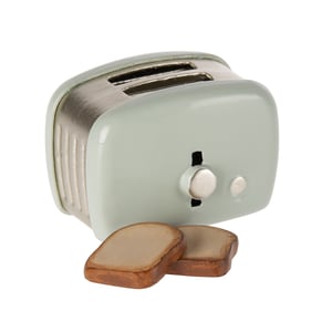 Image of Maileg Toaster Mouse Mint (PRE-ORDER ETA Late April)