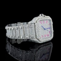 Moissanite Santos Watch Women