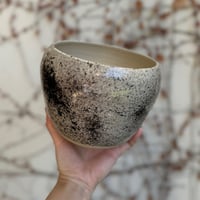 Image 4 of planter Black splatter