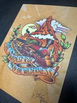 Image of 5x7" "Wildest Ride..." Big Thunder Mountain Inspired Print