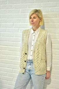 Image 6 of Buttoned Vest - Made in Ireland