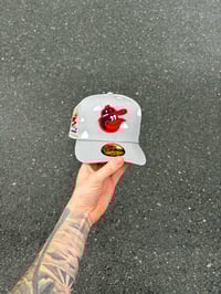 Image 2 of PARTLY CLOUDY STORM GRAY BALTIMORE ORIOLES CUSTOM FITTED CAP