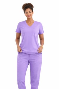 Image 1 of Lavender Stretch Scrub Set