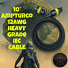 AMPTURCO 6’ or 10’ Heavy Grade HIFI IEC Plugs and Wire 
