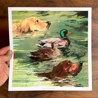 Dogs & Ducks - Archive Quality Print