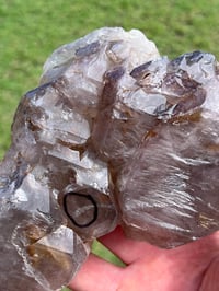 Image 6 of Smoky Quartz & Red Rutile Enhydro Multi Terminated Crystal | Zambia #3052