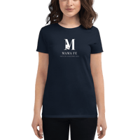 Image 4 of MamaFe White Font with FMS Logo Women's short sleeve t-shirt