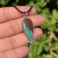 Image 2 of Chrysoprase in Silver 💚🤎
